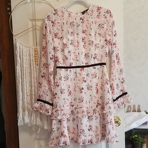 Lulus Floral Sweetheart Dress